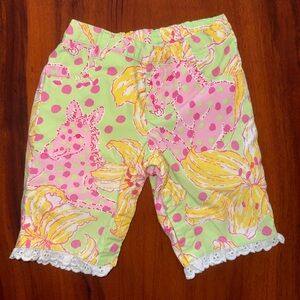 Lilly Pulitzer Kids Pink and Yellow Horse Print Pants